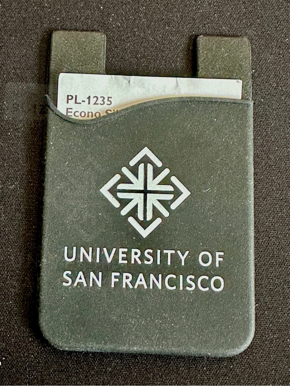 USF University of San Francisco Silicone Phone Wallet Stick On Card Holder - NEW